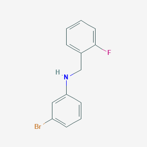 molecular formula C13H11BrFN B3341295 3-Bromo-N-(2-fluorobenzyl)aniline CAS No. 1019577-62-8