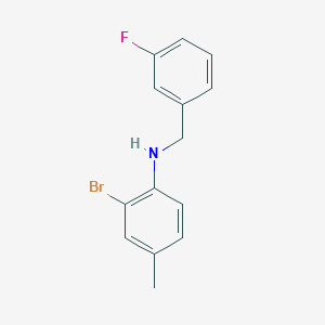 2-Bromo-N-(3-fluorobenzyl)-4-methylaniline