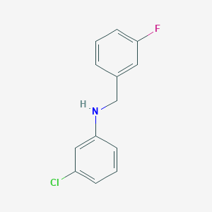 molecular formula C13H11ClFN B3341356 3-Chloro-N-(3-fluorobenzyl)aniline CAS No. 1019612-70-4