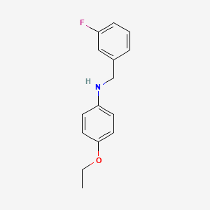 molecular formula C15H16FNO B3341382 4-Ethoxy-N-(3-fluorobenzyl)aniline CAS No. 1019617-42-5