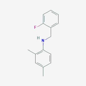 molecular formula C15H16FN B3341384 N-(2-Fluorobenzyl)-2,4-dimethylaniline CAS No. 1019618-03-1