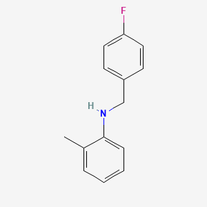 molecular formula C14H14FN B3341437 N-(4-Fluorobenzyl)-2-methylaniline CAS No. 1020963-78-3