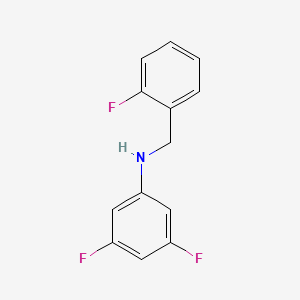 molecular formula C13H10F3N B3341454 3,5-Difluoro-N-(2-fluorobenzyl)aniline CAS No. 1021023-11-9
