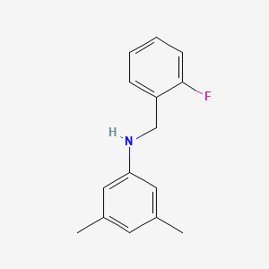 molecular formula C15H16FN B3341467 N-(2-Fluorobenzyl)-3,5-dimethylaniline CAS No. 1021042-57-8