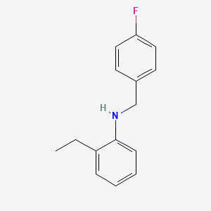 molecular formula C15H16FN B3341491 2-Ethyl-N-(4-fluorobenzyl)aniline CAS No. 1021077-37-1