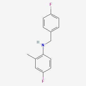 4-Fluoro-N-(4-fluorobenzyl)-2-methylaniline