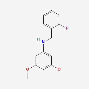 molecular formula C15H16FNO2 B3341511 N-(2-Fluorobenzyl)-3,5-dimethoxyaniline CAS No. 1021097-73-3