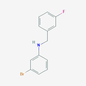 molecular formula C13H11BrFN B3341514 3-Bromo-N-(3-fluorobenzyl)aniline CAS No. 1021101-38-1
