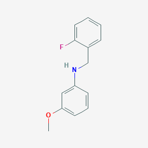 molecular formula C14H14FNO B3341519 N-(2-Fluorobenzyl)-3-methoxyaniline CAS No. 1021115-24-1