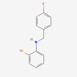 molecular formula C13H11BrFN B3341532 2-Bromo-N-(4-fluorobenzyl)aniline CAS No. 1021126-27-1