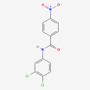 molecular formula C13H8Cl2N2O3 B3341557 N-(3,4-二氯苯基)-4-硝基苯甲酰胺 CAS No. 10282-59-4