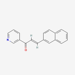 molecular formula C18H13NO B3341573 (E)-3-naphthalen-2-yl-1-pyridin-3-ylprop-2-en-1-one CAS No. 1031063-36-1