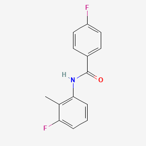 molecular formula C14H11F2NO B3341581 4-fluoro-N-(3-fluoro-2-methylphenyl)benzamide CAS No. 1032226-70-2