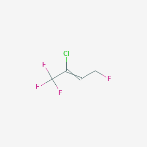 molecular formula C₄H₃ClF₄ B033416 2-Chloro-1,1,1,4-tetrafluorobut-2-ene CAS No. 175400-96-1