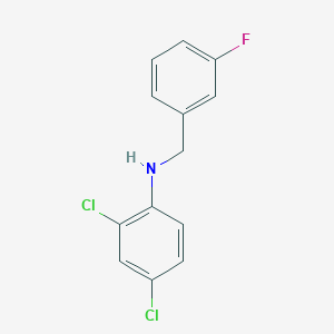 molecular formula C13H10Cl2FN B3341618 2,4-Dichloro-N-(3-fluorobenzyl)aniline CAS No. 1036576-63-2