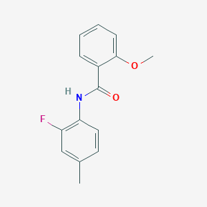 molecular formula C15H14FNO2 B3341636 N-(2-fluoro-4-methylphenyl)-2-methoxybenzamide CAS No. 1037953-64-2