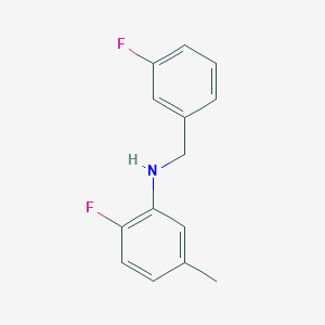 molecular formula C14H13F2N B3341673 2-Fluoro-N-(3-fluorobenzyl)-5-methylaniline CAS No. 1039824-92-4
