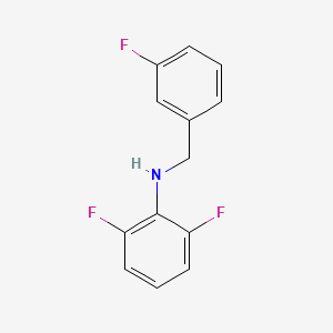 molecular formula C13H10F3N B3341678 2,6-Difluoro-N-(3-fluorobenzyl)aniline CAS No. 1039839-41-2
