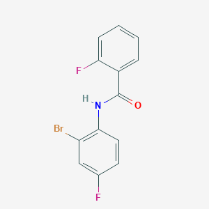 molecular formula C13H8BrF2NO B3341693 N-(2-bromo-4-fluorophenyl)-2-fluorobenzamide CAS No. 1039903-51-9