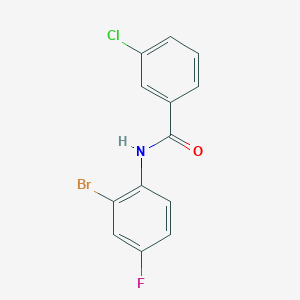 N-(2-bromo-4-fluorophenyl)-3-chlorobenzamide