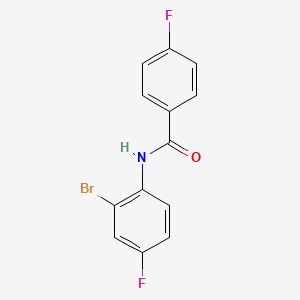 molecular formula C13H8BrF2NO B3341699 N-(2-bromo-4-fluorophenyl)-4-fluorobenzamide CAS No. 1039903-75-7