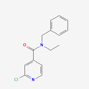 molecular formula C15H15ClN2O B3341716 N-benzyl-2-chloro-N-ethylpyridine-4-carboxamide CAS No. 1040022-07-8
