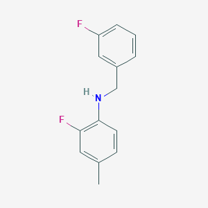 molecular formula C14H13F2N B3341730 2-Fluoro-N-(3-fluorobenzyl)-4-methylaniline CAS No. 1040049-97-5