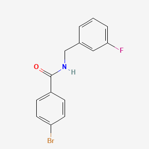 molecular formula C14H11BrFNO B3341734 4-Bromo-N-(3-fluorobenzyl)benzamide CAS No. 1040062-03-0