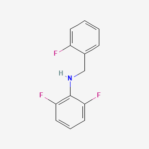 molecular formula C13H10F3N B3341738 2,6-Difluoro-N-(2-fluorobenzyl)aniline CAS No. 1040067-71-7