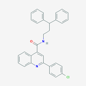 2-(4-chlorophenyl)-N-(3,3-diphenylpropyl)quinoline-4-carboxamide