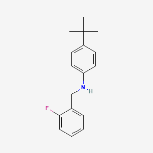 molecular formula C17H20FN B3341785 4-tert-Butyl-N-(2-fluorobenzyl)aniline CAS No. 1042513-60-9