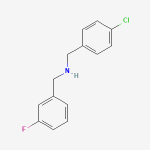 molecular formula C14H13ClFN B3341796 N-(4-Chlorobenzyl)-3-fluorobenzylamine CAS No. 1042577-19-4