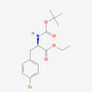 molecular formula C16H22BrNO4 B3341801 Boc-4-bromo-D-phenylalanine ethyl ester CAS No. 1047975-40-5