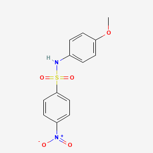 molecular formula C13H12N2O5S B3341811 N-(4-methoxyphenyl)-4-nitrobenzenesulfonamide CAS No. 10553-17-0