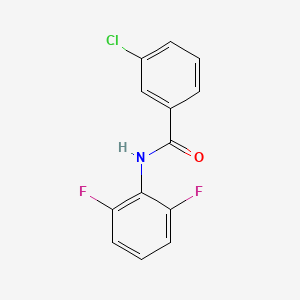 molecular formula C13H8ClF2NO B3341845 3-chloro-N-(2,6-difluorophenyl)benzamide CAS No. 1065134-57-7