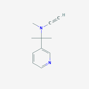 molecular formula C11H14N2 B3341851 N-Ethynyl-N-methyl-2-pyridin-3-ylpropan-2-amine CAS No. 1076199-36-4