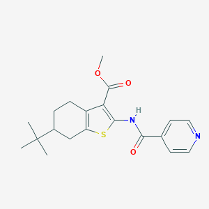 Methyl 6-tert-butyl-2-(isonicotinoylamino)-4,5,6,7-tetrahydro-1-benzothiophene-3-carboxylate