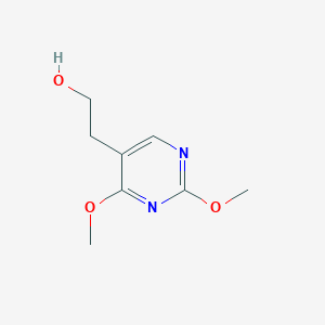 molecular formula C8H12N2O3 B3341865 5-Pyrimidineethanol, 2,4-dimethoxy- CAS No. 108008-56-6