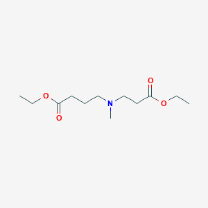 molecular formula C12H23NO4 B3341890 Ethyl 4-[(3-ethoxy-3-oxopropyl)(methyl)amino]butanoate CAS No. 109386-70-1