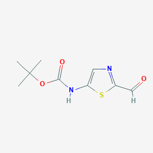 molecular formula C9H12N2O3S B3341897 Tert-butyl (2-formylthiazol-5-yl)carbamate CAS No. 1094070-79-7