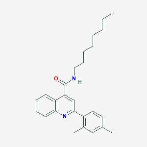 molecular formula C26H32N2O B334190 2-(2,4-dimethylphenyl)-N-octylquinoline-4-carboxamide 