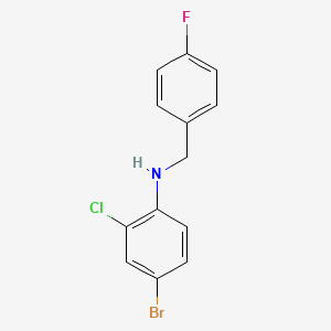 molecular formula C13H10BrClFN B3341904 4-Bromo-2-chloro-N-(4-fluorobenzyl)aniline CAS No. 1097814-35-1