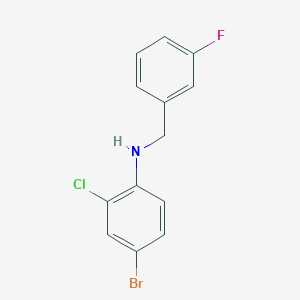 molecular formula C13H10BrClFN B3341908 4-Bromo-2-chloro-N-(3-fluorobenzyl)aniline CAS No. 1098346-24-7