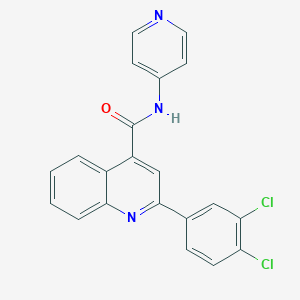 molecular formula C21H13Cl2N3O B334191 2-(3,4-dichlorophenyl)-N-(4-pyridinyl)-4-quinolinecarboxamide 