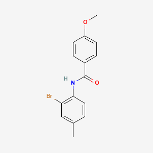 molecular formula C15H14BrNO2 B3341912 N-(2-bromo-4-methylphenyl)-4-methoxybenzamide CAS No. 111270-65-6