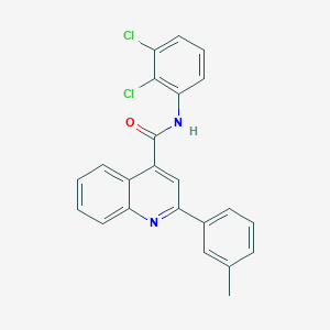molecular formula C23H16Cl2N2O B334193 N-(2,3-dichlorophenyl)-2-(3-methylphenyl)quinoline-4-carboxamide 