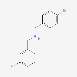 molecular formula C14H13BrFN B3341955 N-(4-Bromobenzyl)-3-fluorobenzylamine CAS No. 1152540-59-4