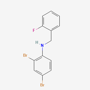 molecular formula C13H10Br2FN B3341961 2,4-Dibromo-N-(2-fluorobenzyl)aniline CAS No. 1152619-64-1