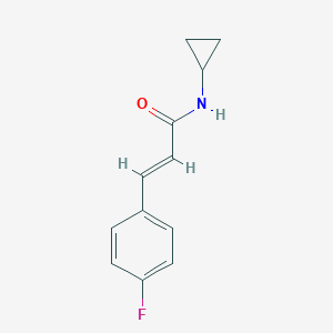 molecular formula C12H12FNO B334197 N-Cyclopropyl-3-(4-fluoro-phenyl)-acrylamide CAS No. 5699-73-0