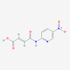 molecular formula C9H7N3O5 B334199 4-({5-Nitro-2-pyridinyl}amino)-4-oxo-2-butenoic acid 